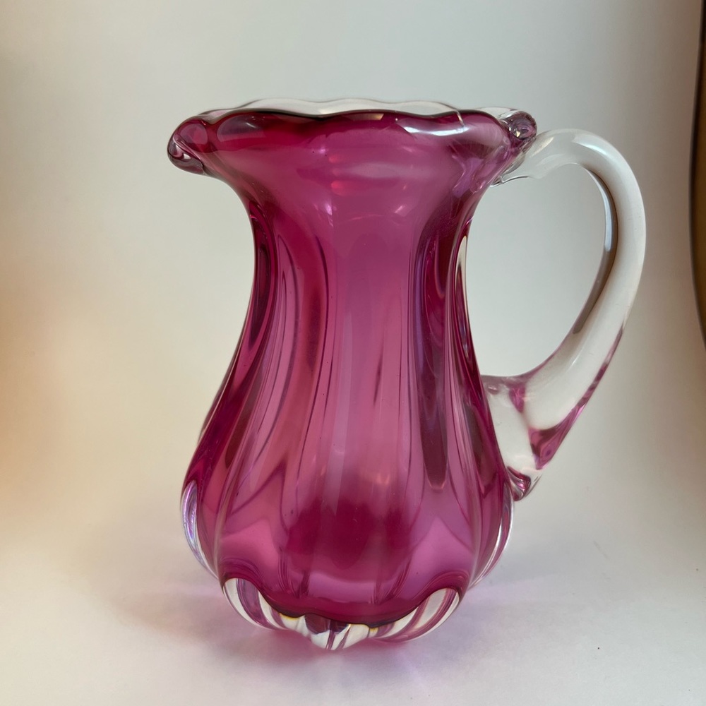 Countless Collection Bohemian Art Glass pitcher